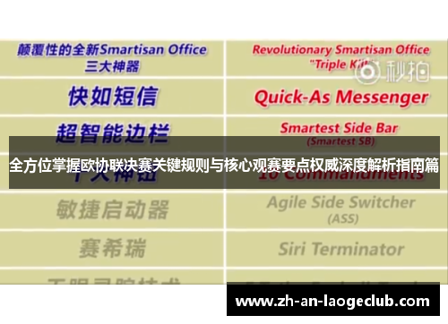 全方位掌握欧协联决赛关键规则与核心观赛要点权威深度解析指南篇 全方位掌握欧协联决赛关键规则与核心观赛要点权威深度解析指南篇